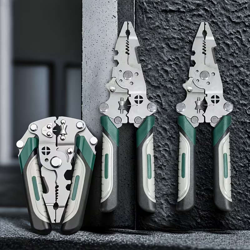 18-In-1 Wire Stripper, Multi-Functional Electrician Pliers