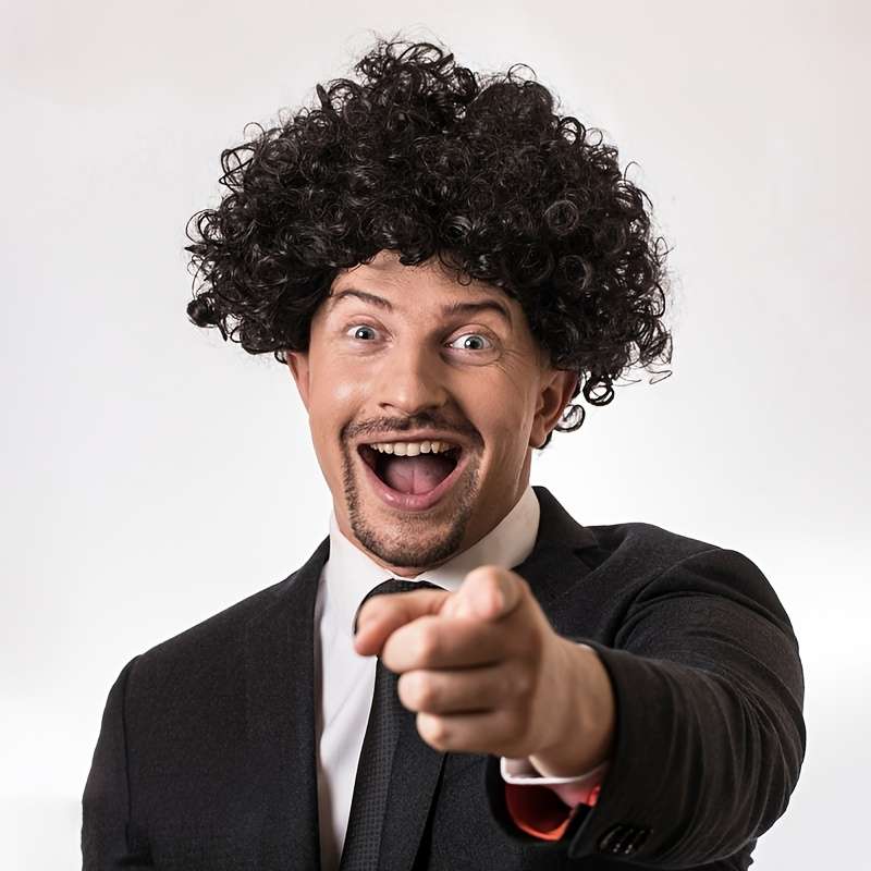 1Pc Coffee Color 10.16cm Fashion Design Wig