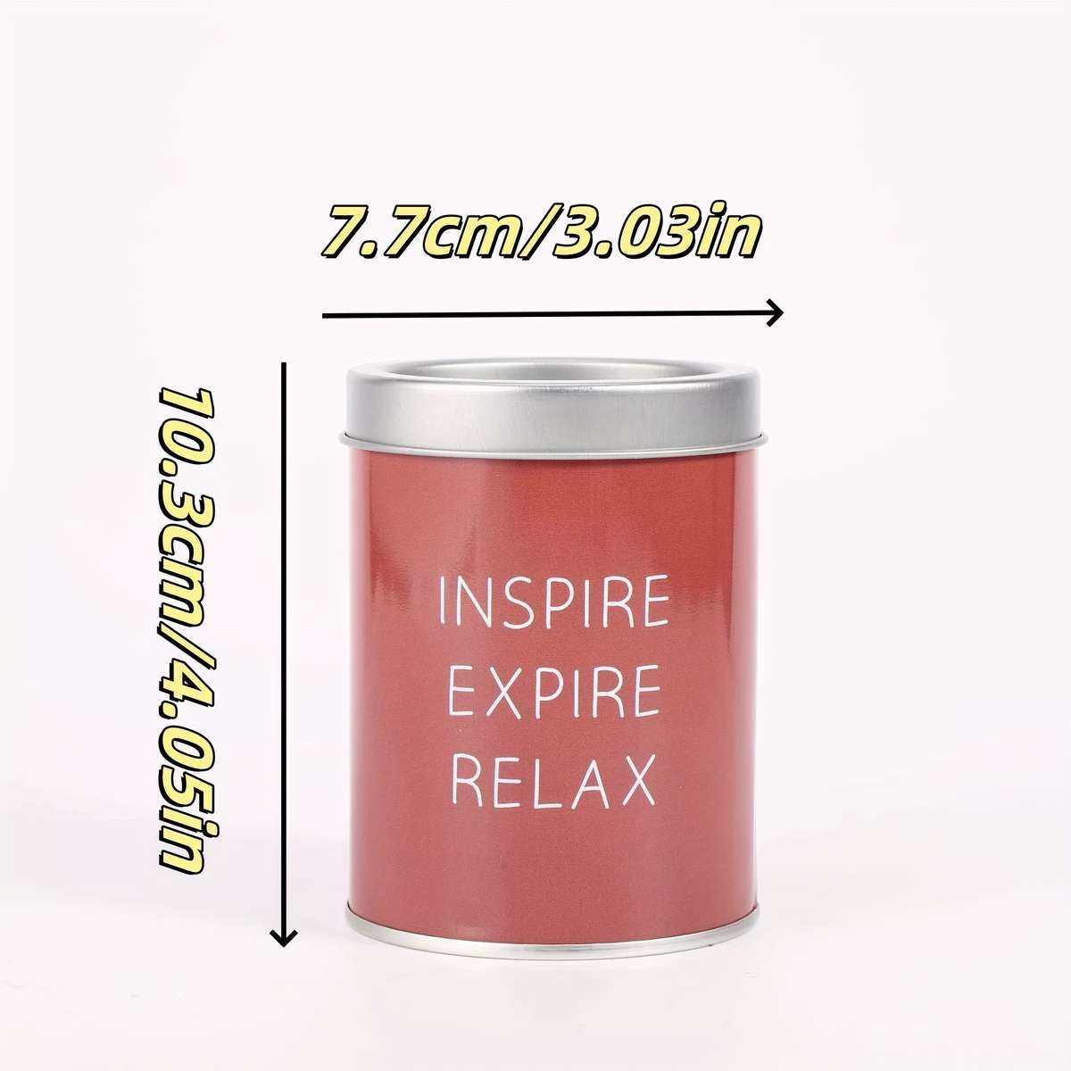Chic Minimalist Portable Container with Lid "Take a Break Inspire or Relax" Design