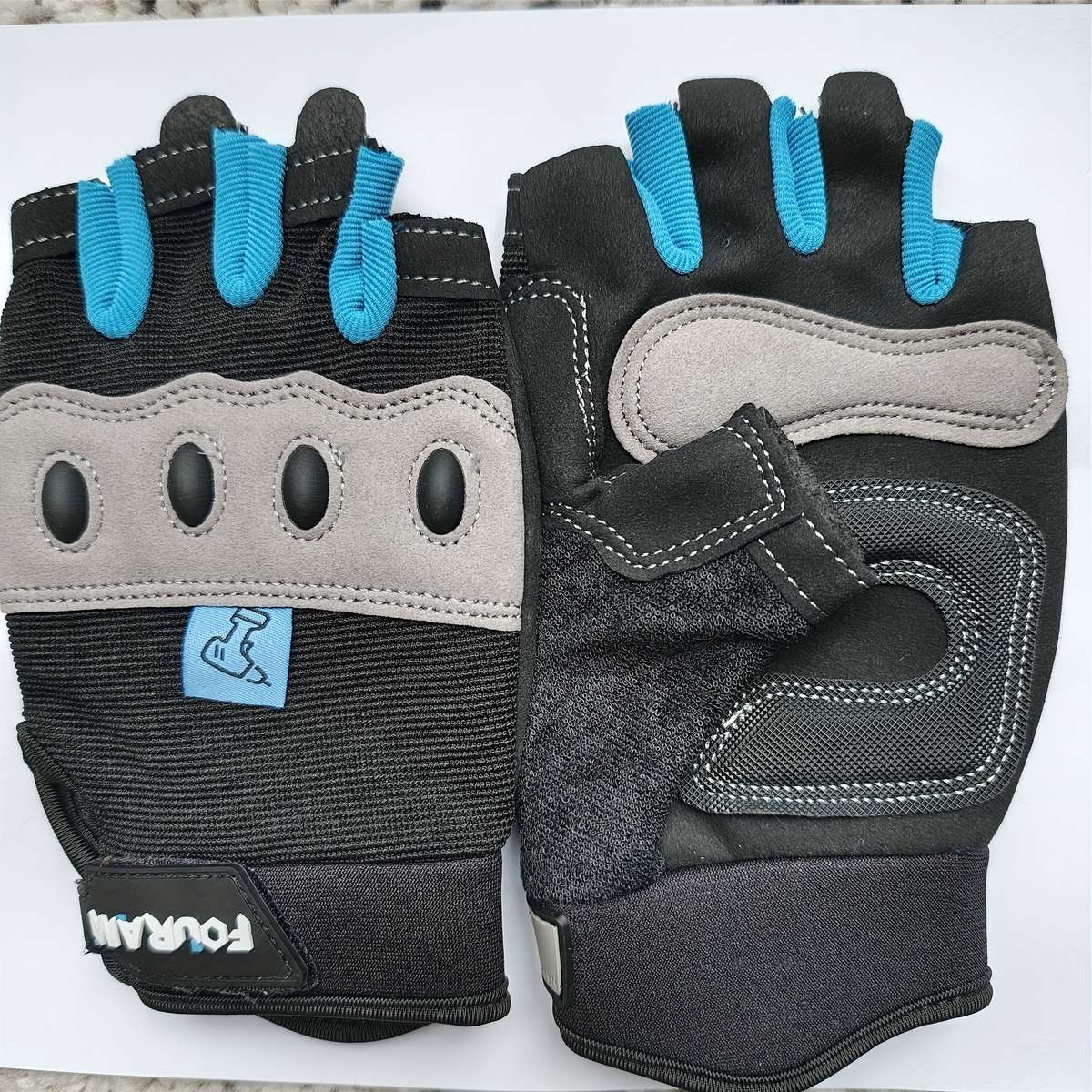 1 Pair Blue Size L Outdoor Sports Gloves