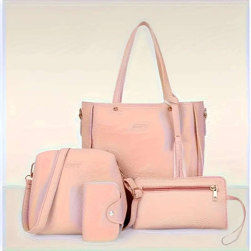4 Piece Women's Handbag Set