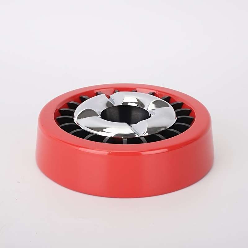 1pc Rotating Metal Ashtray with Windmill Design C Easy-Clean Stylish Home Decor for Living Roo