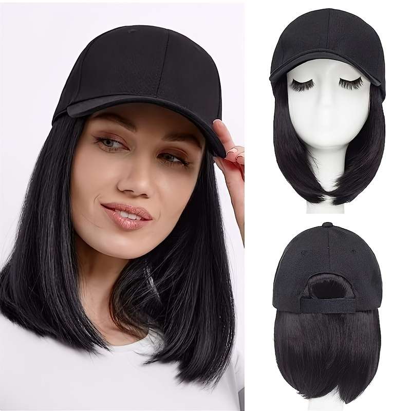 1Pc Black 40.64cm Fashion Design Wig