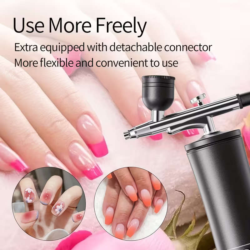 Airbrush Kit with Air Compressor - Handheld Airbrush Gun with 0.3mm Tip