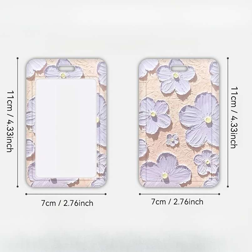Floral Oil Painting Design Card Holder