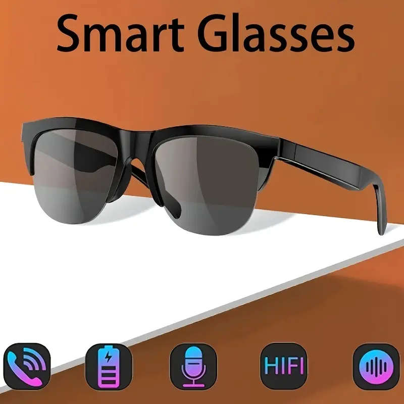 Smart Glasses with Wireless Earbuds