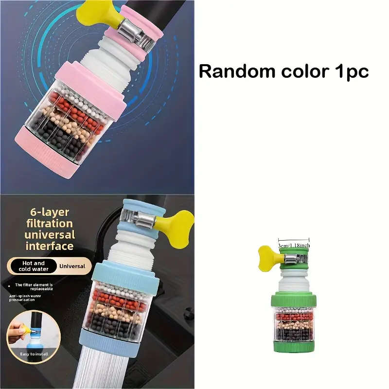 6-In-1 Water Dispenser Faucet With Filtration System Kitchen Sink Faucet