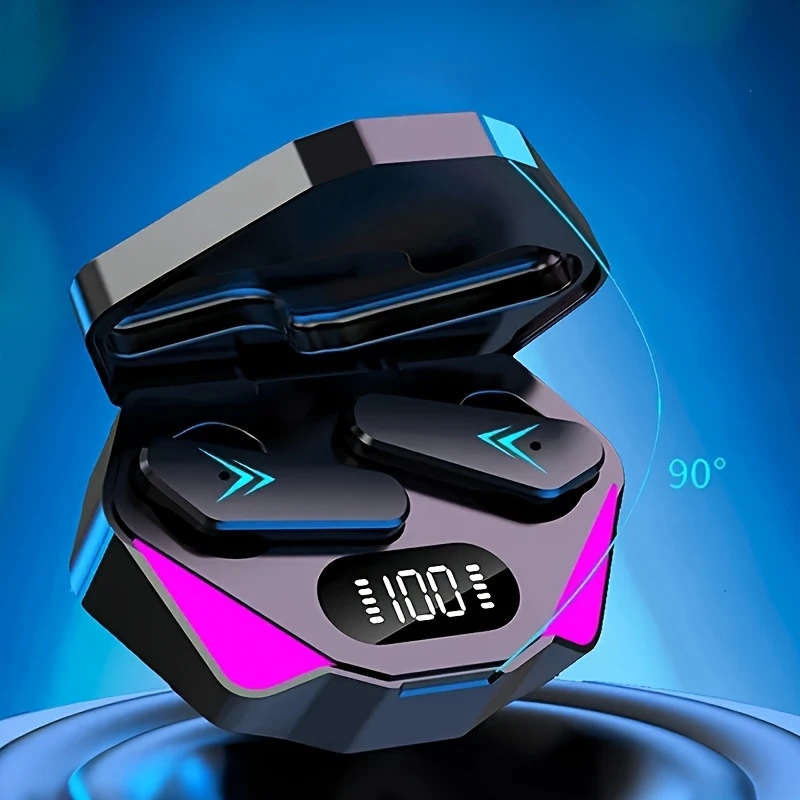 Wireless Headphones Hi-Fi Stereo Earbuds Sports Headphones with Charging Case and Touch Control In-E