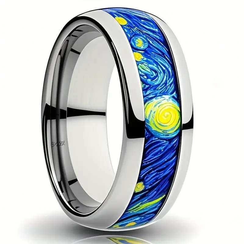 304L Stainless Steel Ring for Men - 8mm