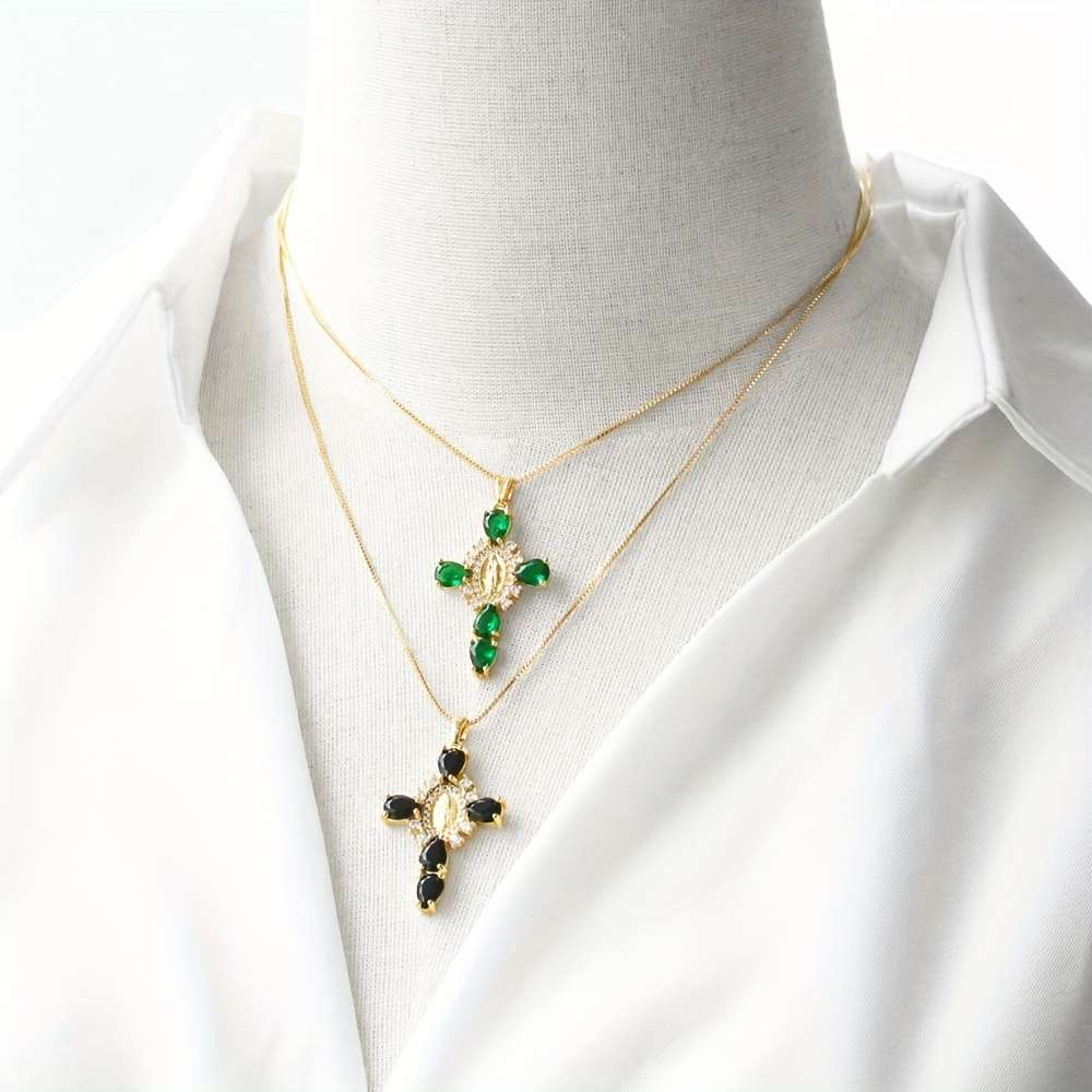 1 Piece Black Jesus Theme Pendant