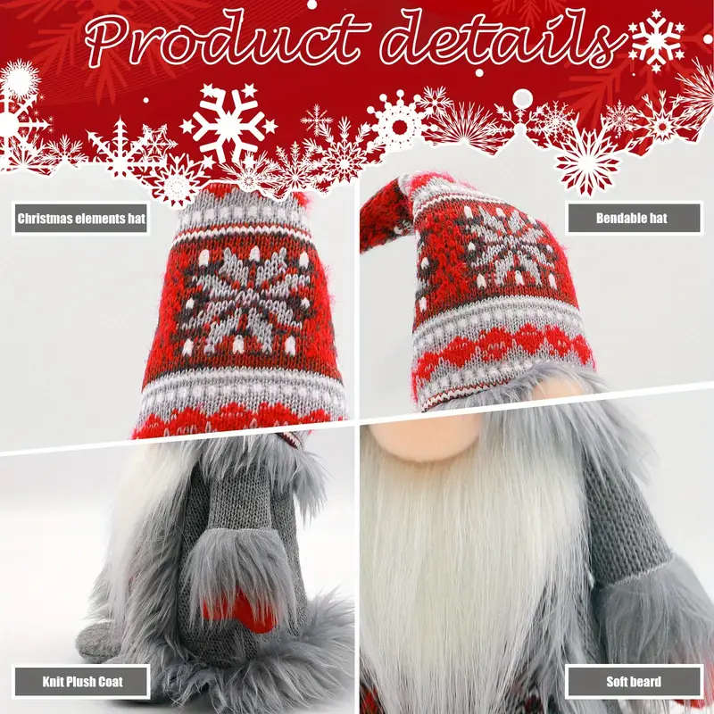 Nordic Style Christmas Dwarf Statue