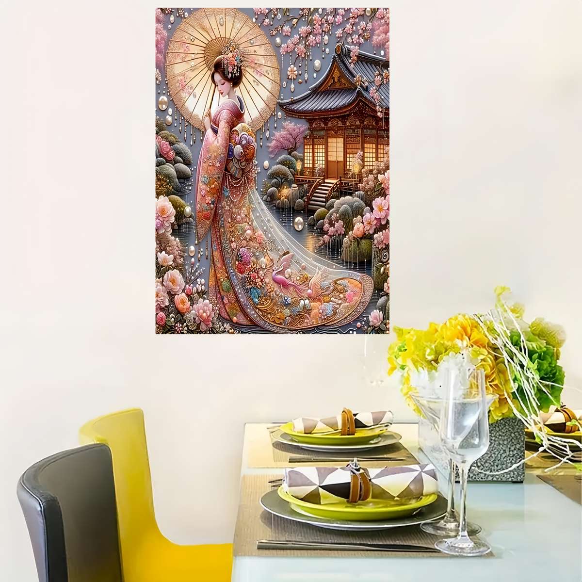 1000 Piece Japanese Blossom Beauty Jigsaw Puzzle Mixed Color Rectangular Beginner