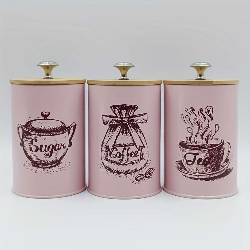 3pcs Set of Bamboo Lid Storage Containers