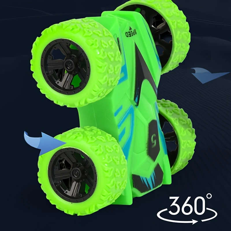 1pc Dual-Sided Inertia Stunt Off-Road Mini Model Durable Educational Toy Car for Youngsters Perfect