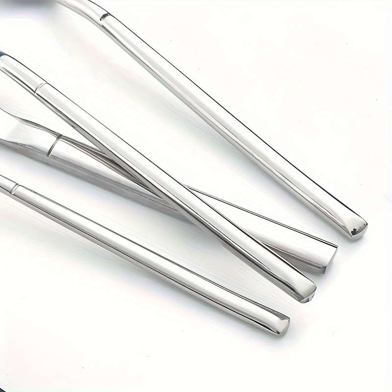 5pcs Home Kitchen And Restaurant Stainless Steel Tableware Knife Fork And Spoon Set Kitchen
