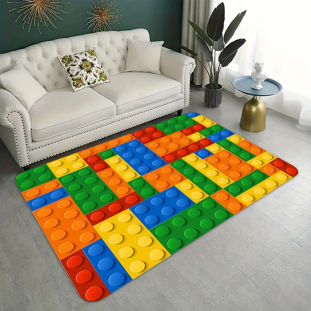 1Pc Polychrome 100cmx150cm 39.37x59inch Floor Mat