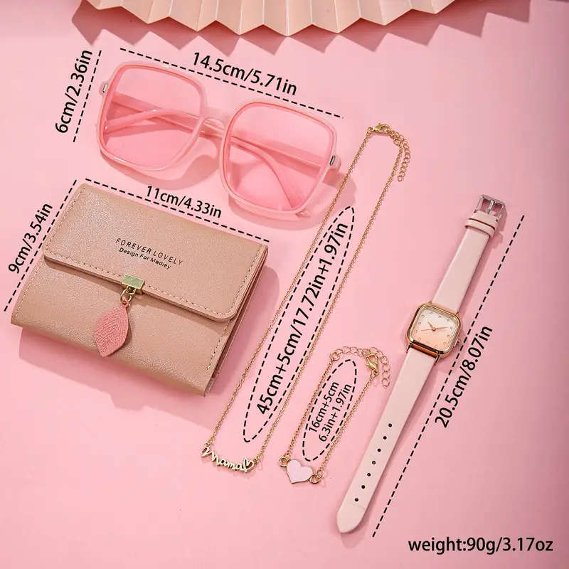 5pcs A Novel and Fashionable Women's Wallet Set that is Trendy and Versatile a Must-have Gift for Fe