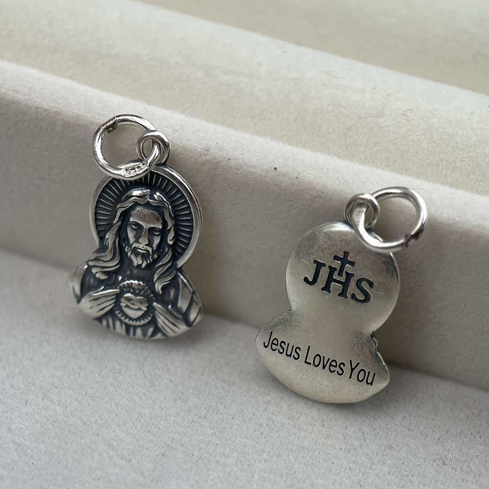 1 Piece Religious figure Loves You Jesus Theme Pendant