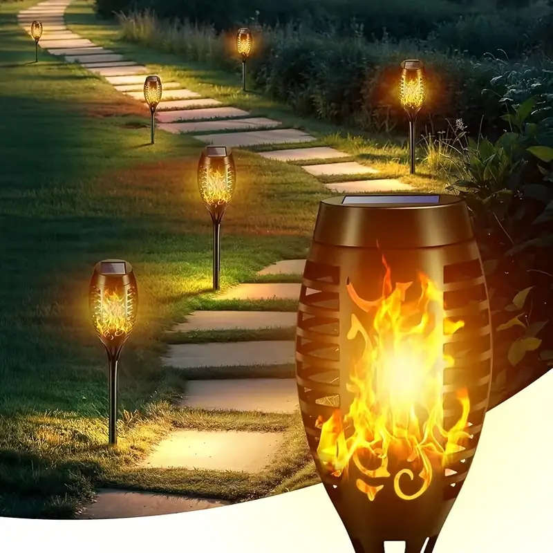 6-Pack Solar Flickering Flame Lights