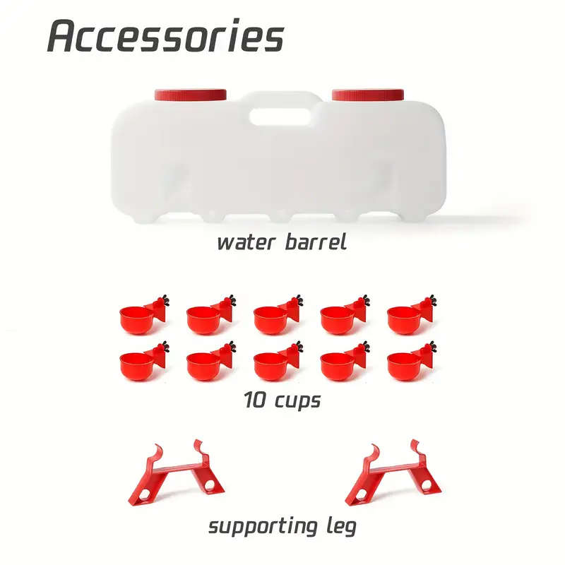 Durable Plastic Poultry Waterer Dispenser