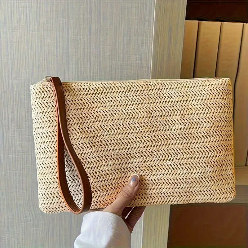 Straw Wallet for Women