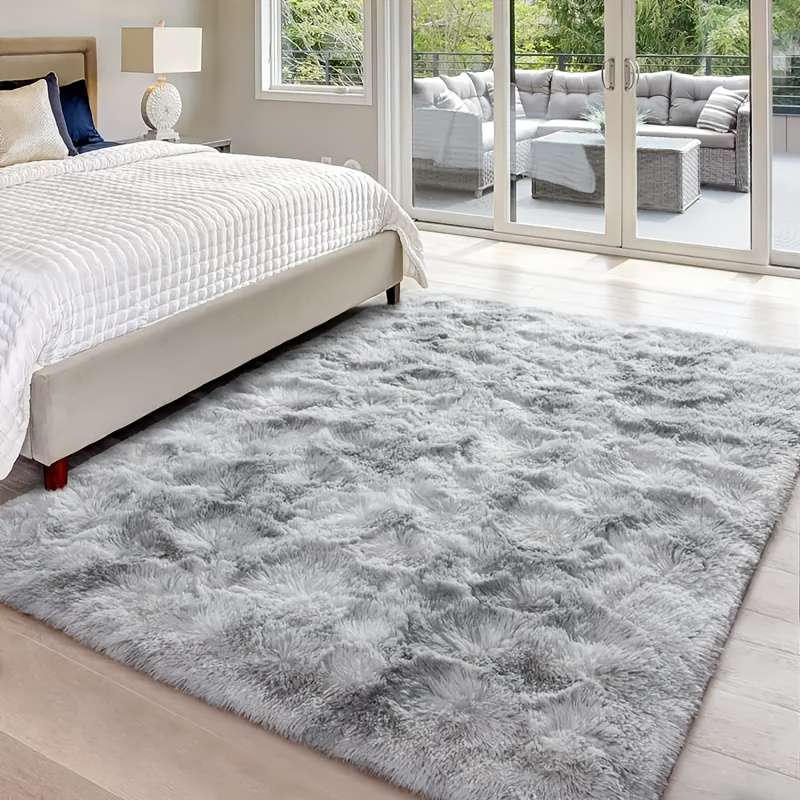 1Pc 60x160cm Tie Dye Water Gray Floor Mat