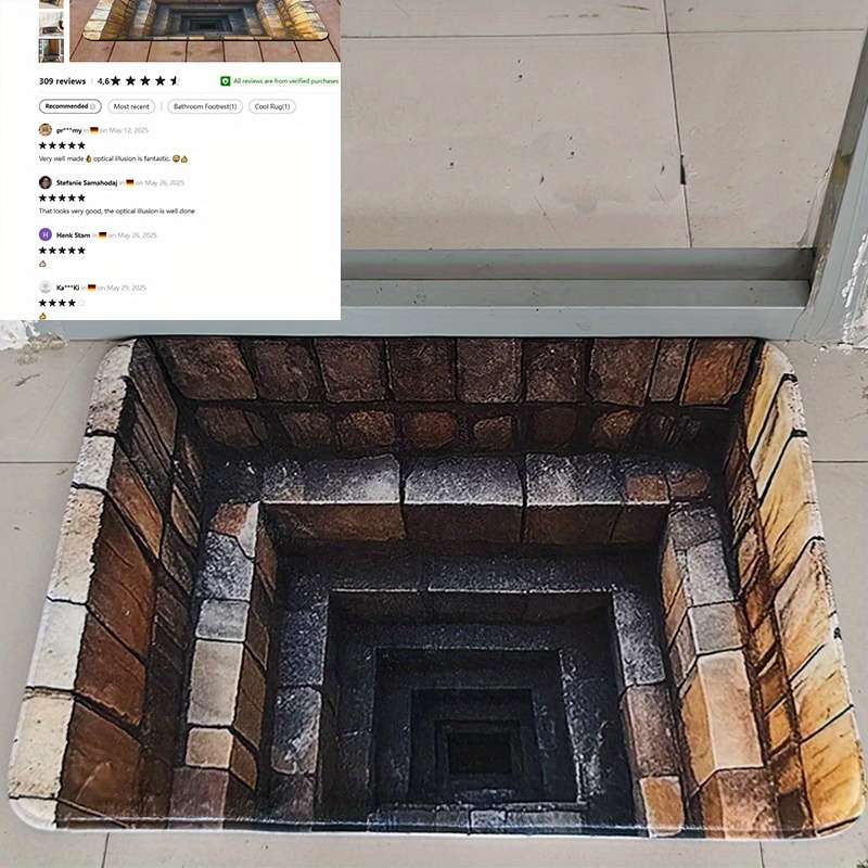 3Pcs 16x24cm And 20x31cm And 43.18x119.38cm Floor Mat