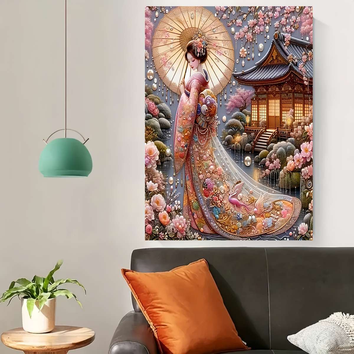 1000 Piece Japanese Blossom Beauty Jigsaw Puzzle Mixed Color Rectangular Beginner