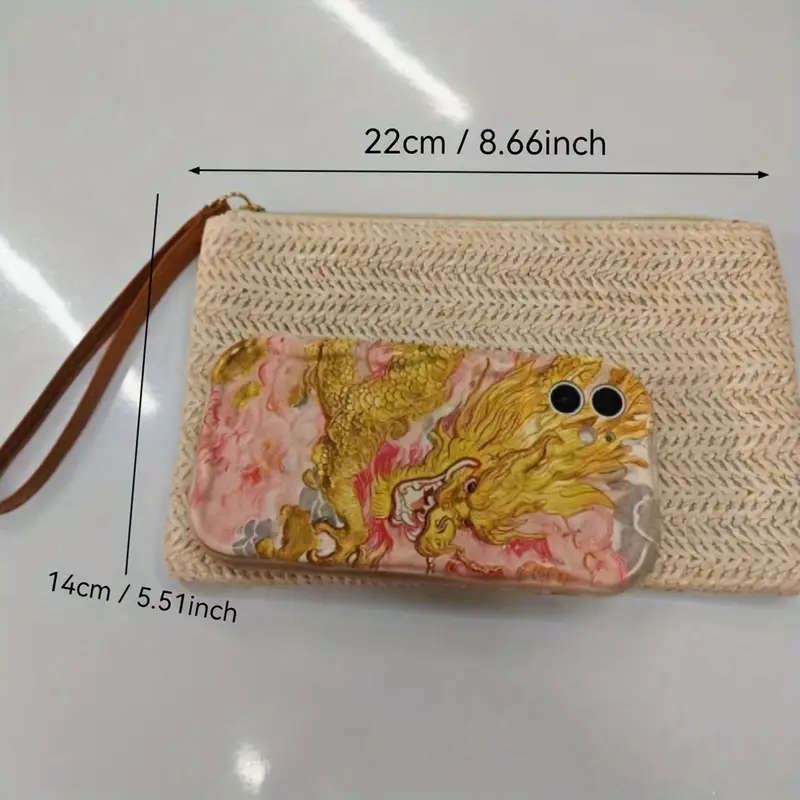 Straw Wallet for Women