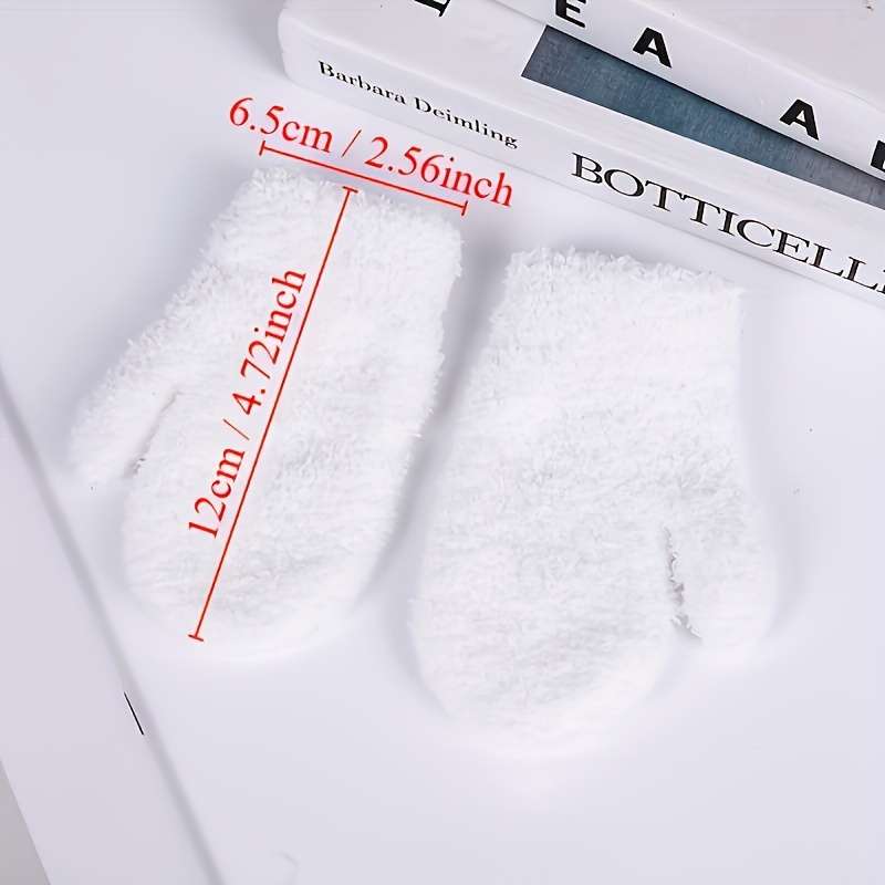 1 Pair Black Warm Gloves