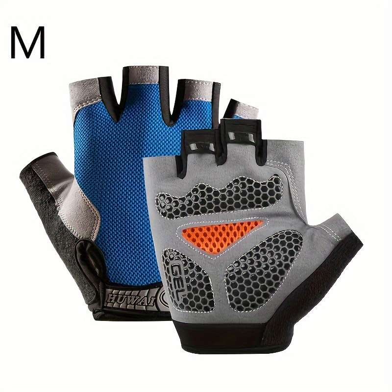 1 Pair Light Blue Size L Outdoor Sports Gloves