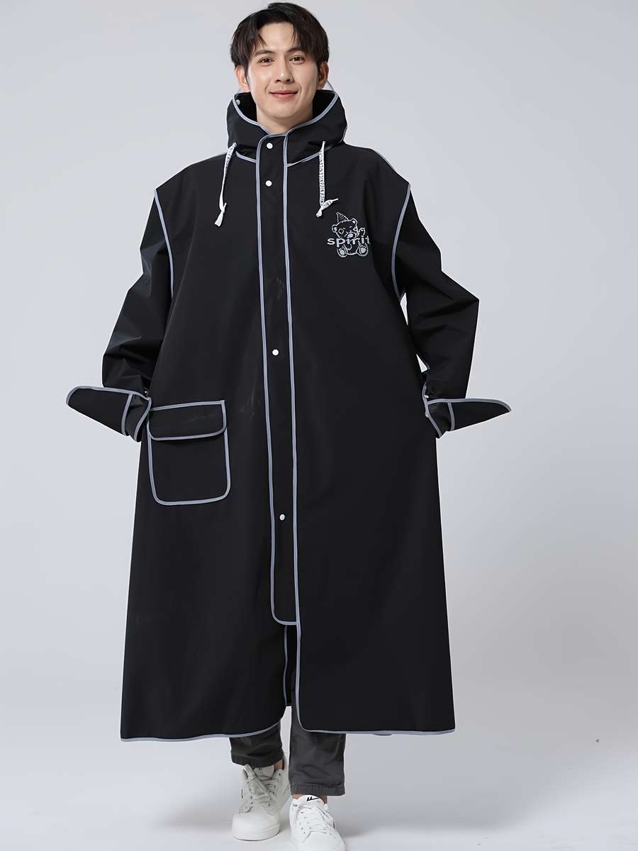 Raincoat Black Size Asian L