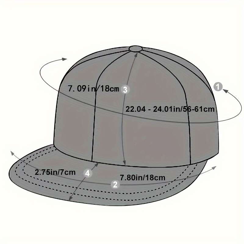 1pc Adjustable Breathable Baseball Cap With Embroidered Design Polyester Fabric Ventilated And Ad