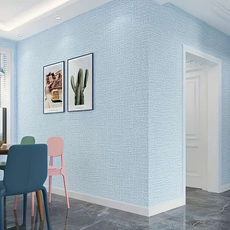 2 Rolls Wall StickersLinen Pattern   Green