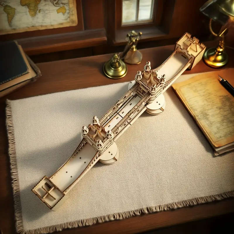 3D Model London Tower Bridge DIY Wooden Jigsaw Puzzle