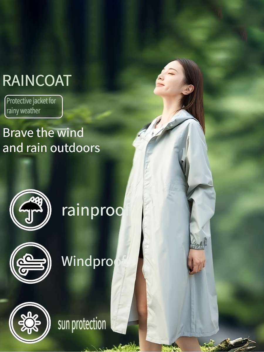 Raincoat Light Blue Size Asian M