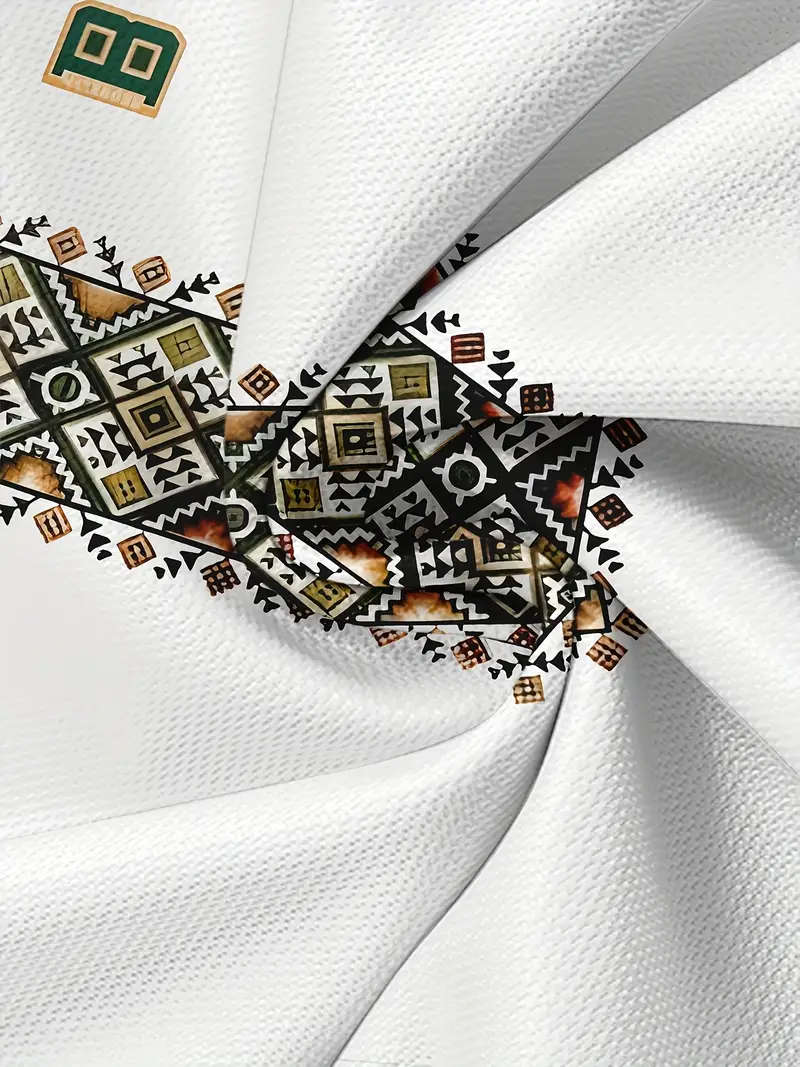 Men's Ethnic Totem T-Shirt - Soft, Breathable, Casual Crew Neck