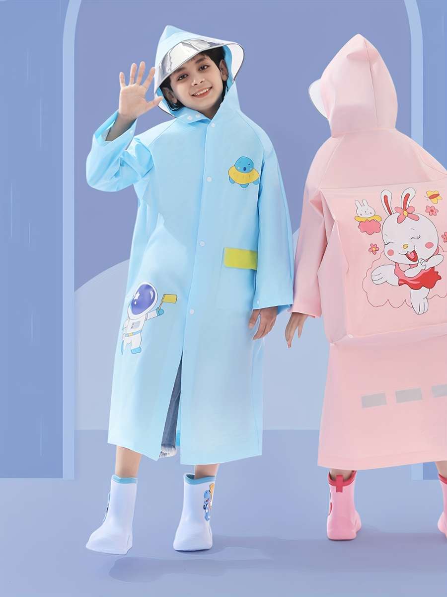 Raincoat Sky Blue Size 1314Y