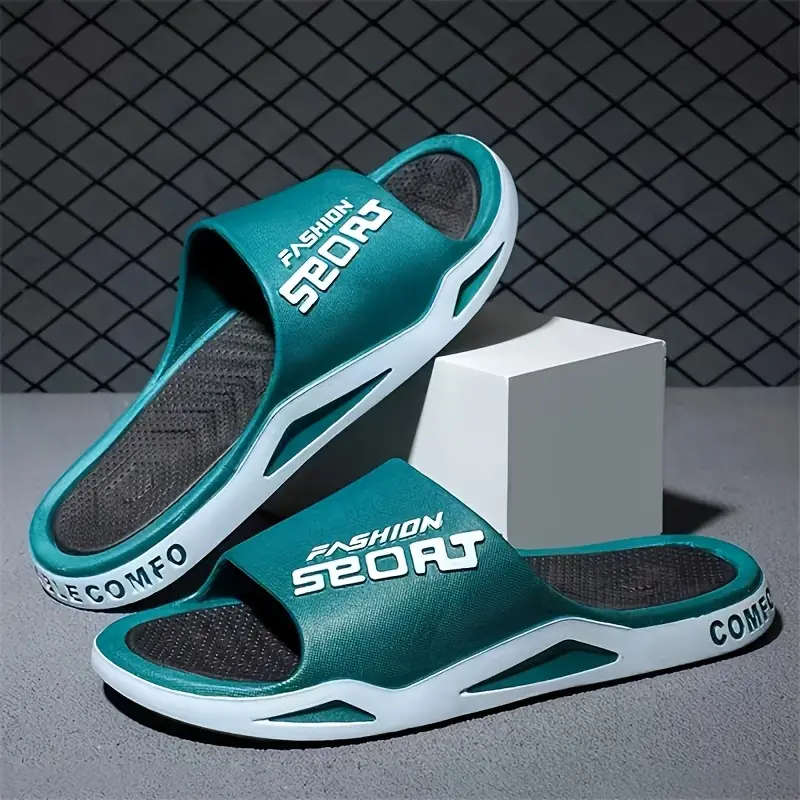 Popular Plus-Size Fashionable Flat Slippers Black 11