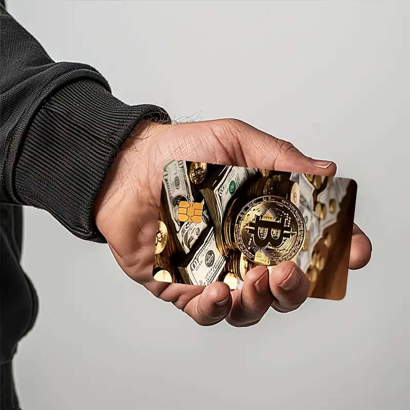 4pcs Credit Card Light Beige, Funny Debit Card Sticker