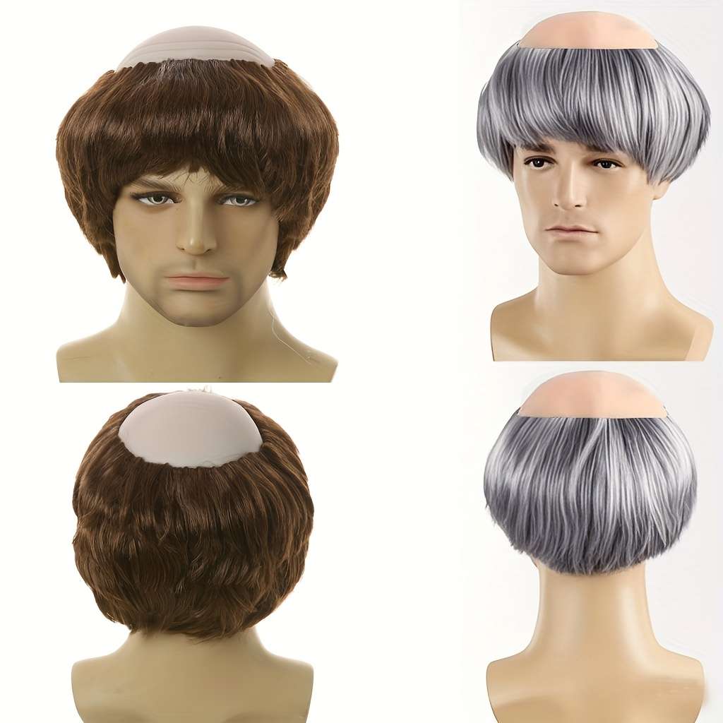 1Pc Grey Fashion Design Wig