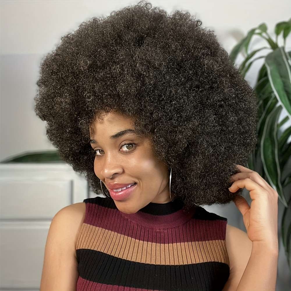 1Pc Black 25.4cm Fashion Design Wig