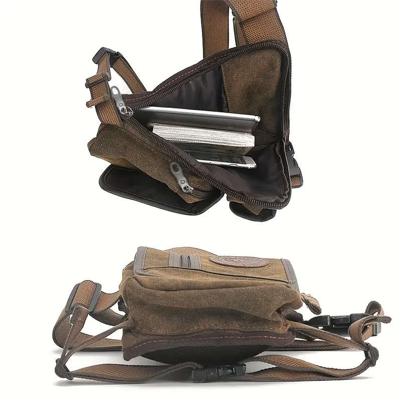 Men's Tactical Canvas Belt Bag