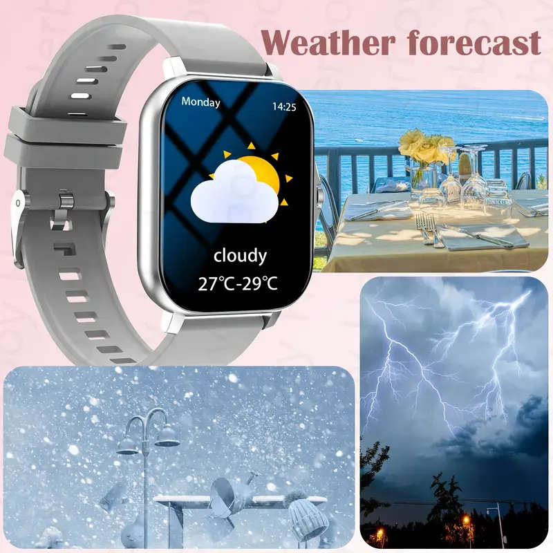 Smart Watch with Wireless Calling Dialing Multiple Sports Modes Call Alerts SMS Notifications App