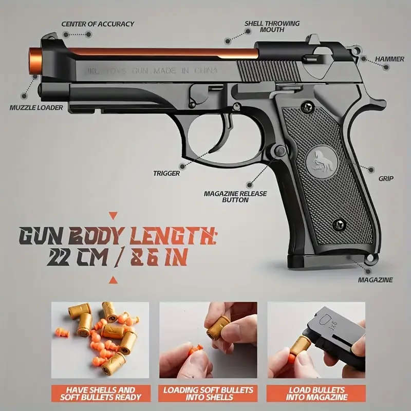 Automatic Firing Toy Pistol
