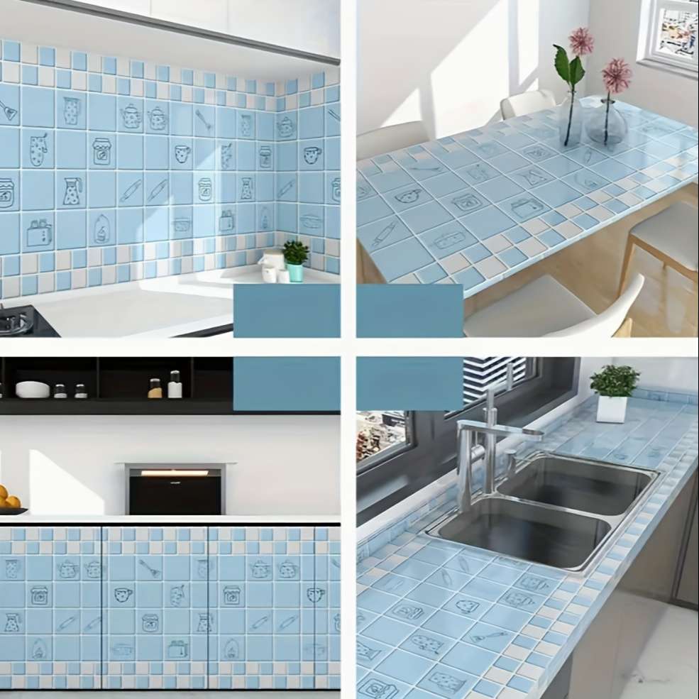 1PC Wall StickersBlue60X500CM