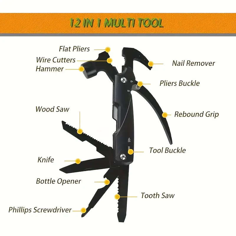 1 Piece Metal Multifunctional Hammer