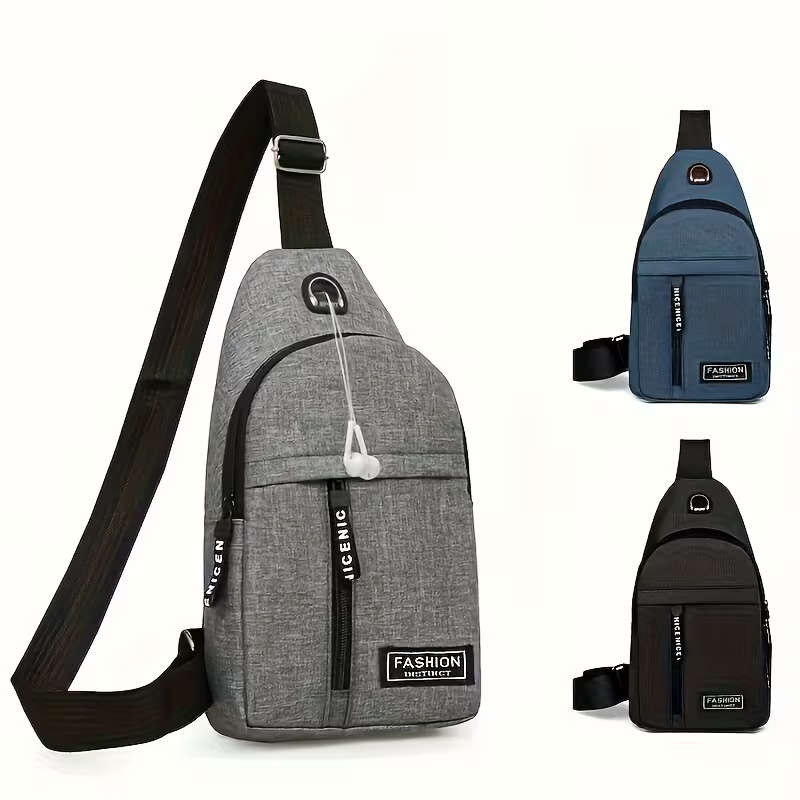Polyester Chest Bag Waterproof Crossbody Bag