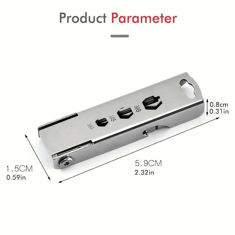 1pc 11-in-1 Multifunctional Portable Folding Tool Stainless Steel Pocket Tool