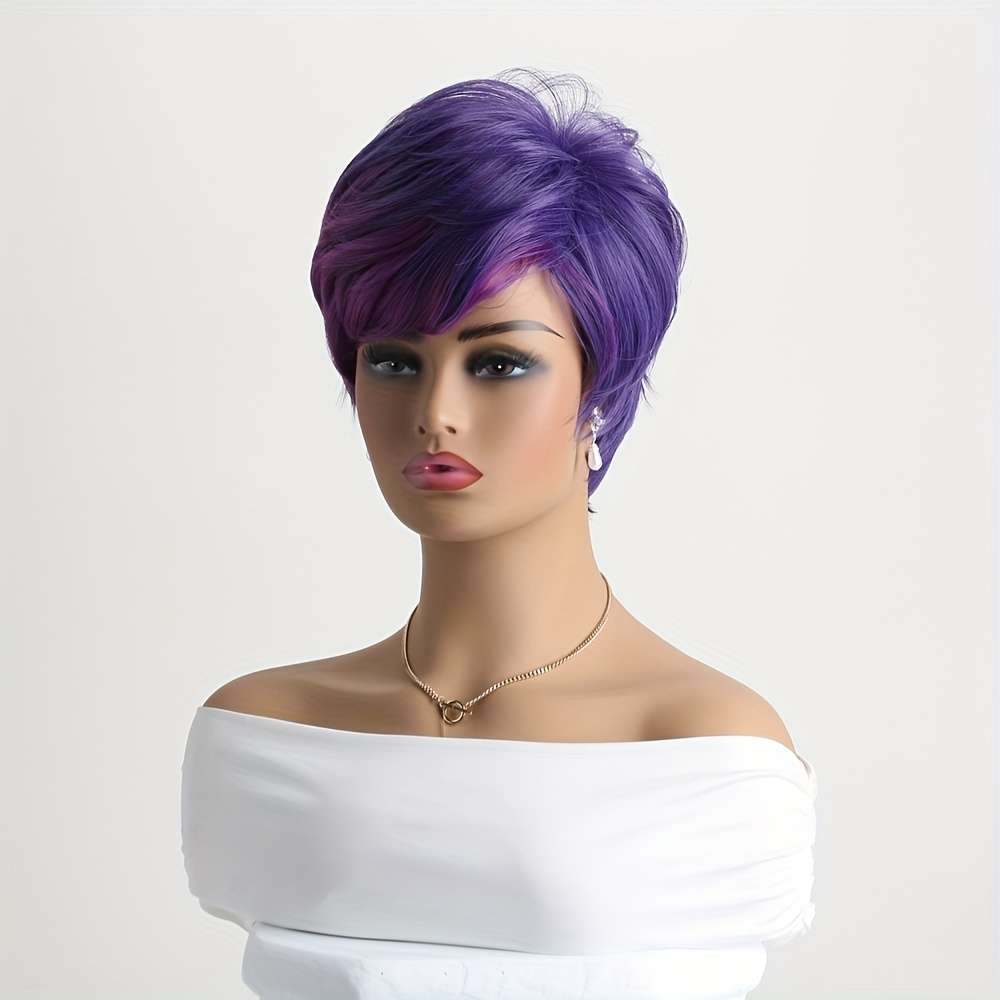 Purple 25.4cm Fashion Design Wig